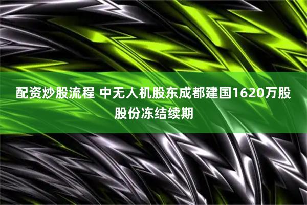 配资炒股流程 中无人机股东成都建国1620万股股份冻结续期